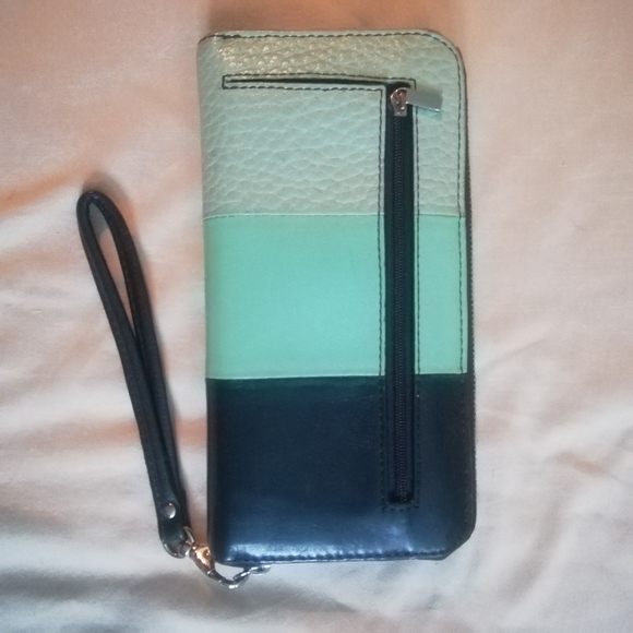 Fossil colorblock leather wallet - Picture 4 of 5
